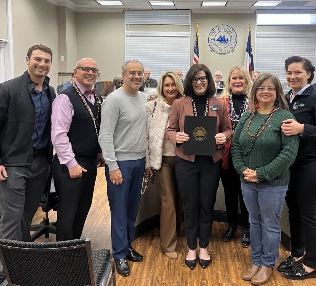 BBBS GC Staff and City of Galveston representatives at Official Proclamation Ceremony